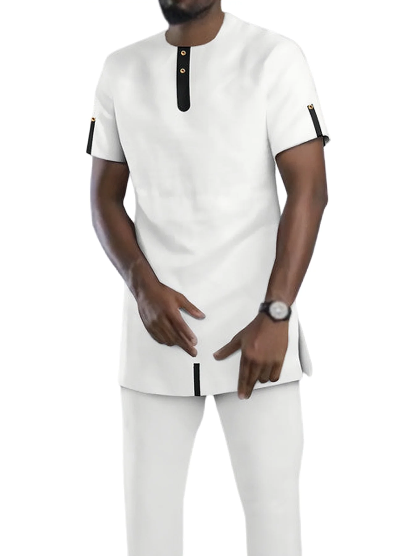 2024 New in Traditional African Outfits for Men - Comfortable Dashiki Sets with Matching Shirts and Pants