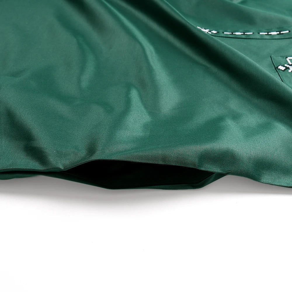 H&D 2025 African Nigerian Fashion Men Green Traditional Outfits Muslim Thobe Suit Complete Print 2 PCS Clothing Ramadan Sets