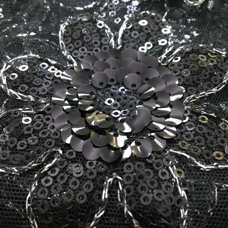 African Green Sequins Mesh Woman Lace Fabric High Quality 2025 Nigerian French Net Lace for Sewing Wedding Dresses 3735