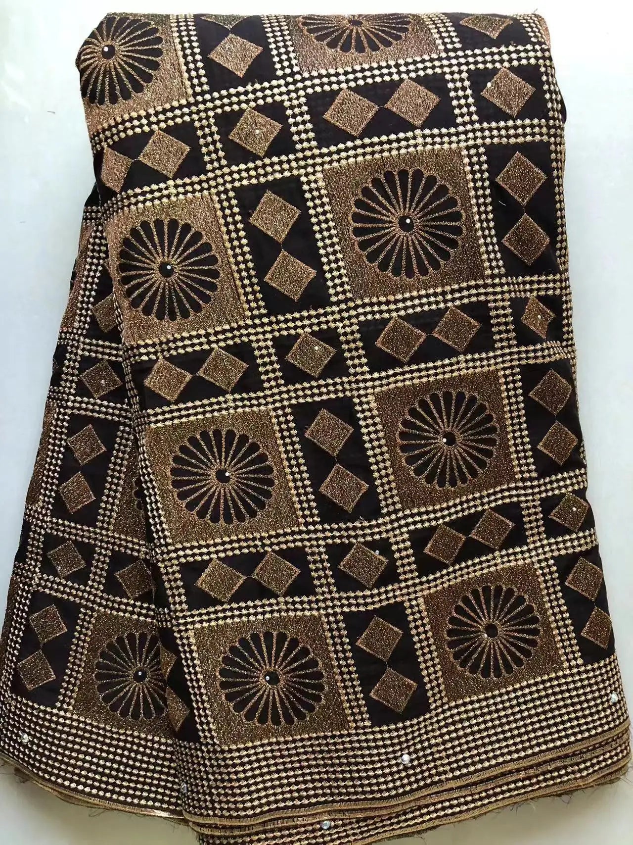 Latest African Cotton Dry Lace Fabric With Stones 2024 High Quality Swiss Voile Lace For African Sewing Wedding Party Dresses