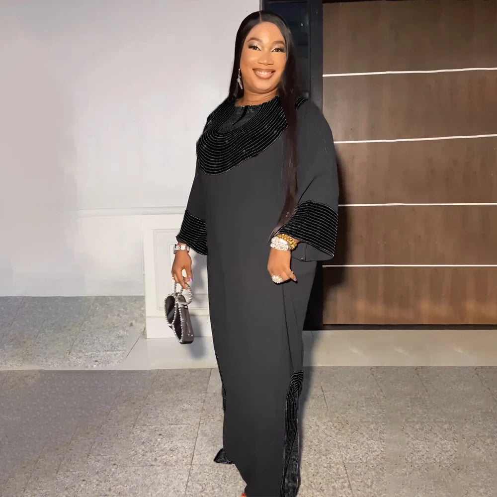 Abayas For Women Dubai Luxury 2025 African Muslim Fashion Dress Caftan Marocain Evening Party Dresses Boubou Robe Djellaba Femme