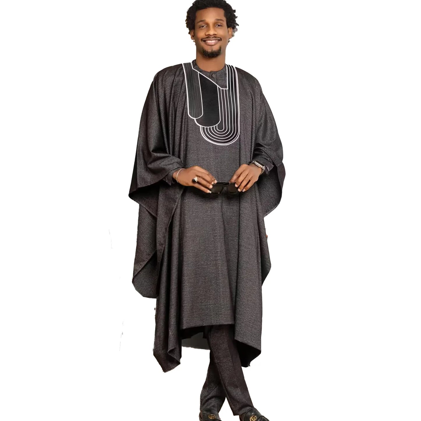 African Dresses For Woman Bazin Riche Embroidery Design Dress Man Top With Pants