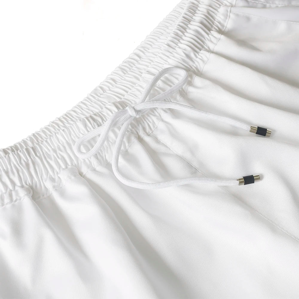 New African Clothes for Men Dashiki Tradition Outfit Robe Embroidery White Tops Pants Suits Bazin Muslim Wedding Party Clothing