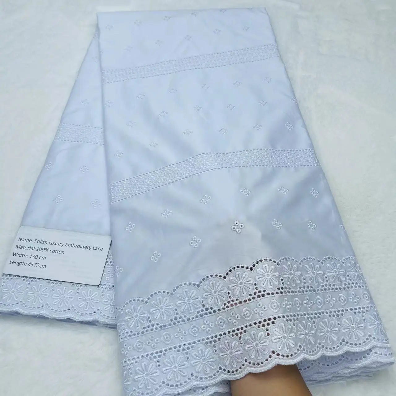 5 Yards High-end African Momen/Men Lace Fabric Tribute Silk Lace Swiss 100% Cotton Lace In Switzerland Fabric For Dress TV1219-3