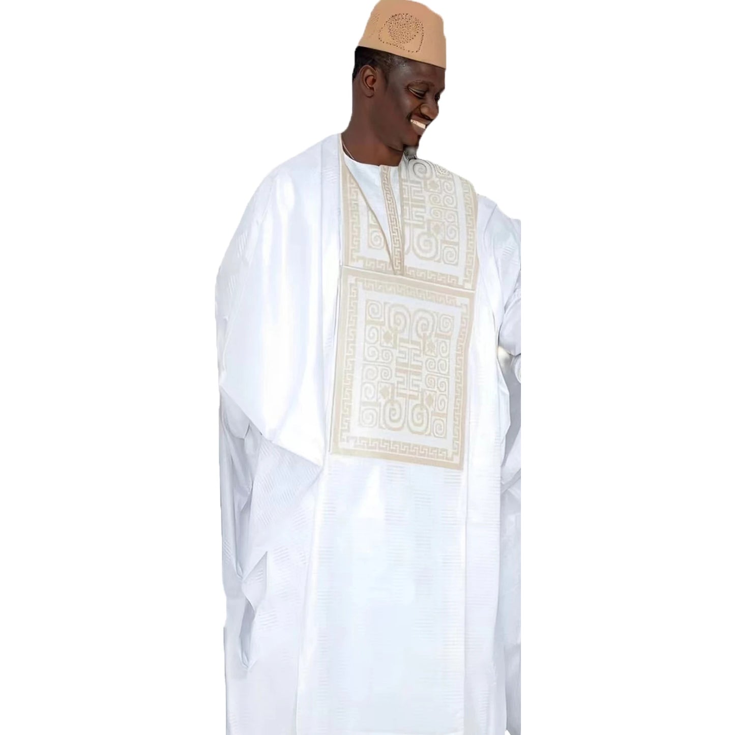 African Dresses For Couples Traditional Bazin Embroidery Dresses Floor Length Dress With Scarf Couple Design