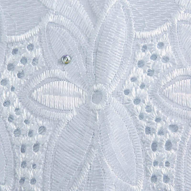 Swiss Voile Lace in Switzerland 2025 Latest Design African Lace Fabric With Rhinestones for Elegant Women Dresses Sewing A3702