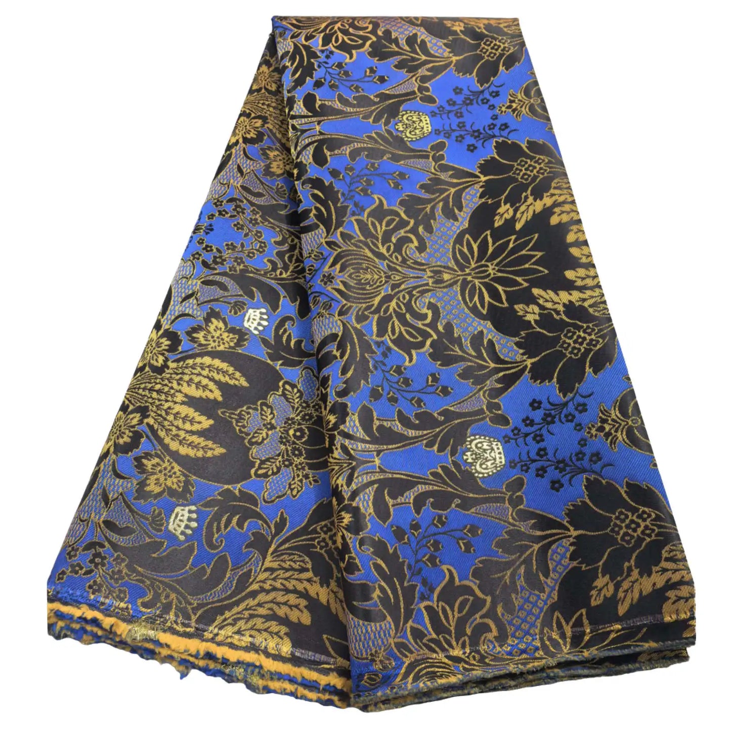 African Thick Damask Lace Fabric 2.5Yard Or 5Yards 2025 Jacquard Brocade Fabrics DIY Sew For Nigeria Women Headtie Aso obi Dress