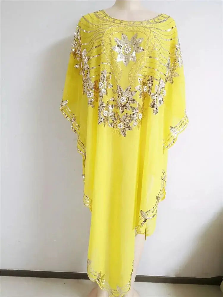 2024 Spring African Women's Sequins High Quality Top Fashion Temperament Casual African Women's Coat Skirt