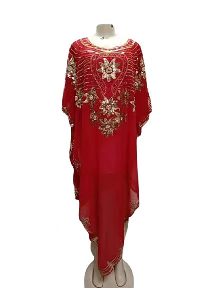 2024 Spring African Women's Sequins High Quality Top Fashion Temperament Casual African Women's Coat Skirt