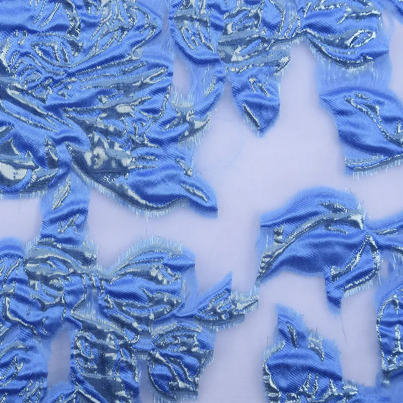 SJD African Jacquard Lace Fabric French Net Embroidery Lace 2024 High Quality Nigeria Brocade Fabric For Women Wedding Dresses