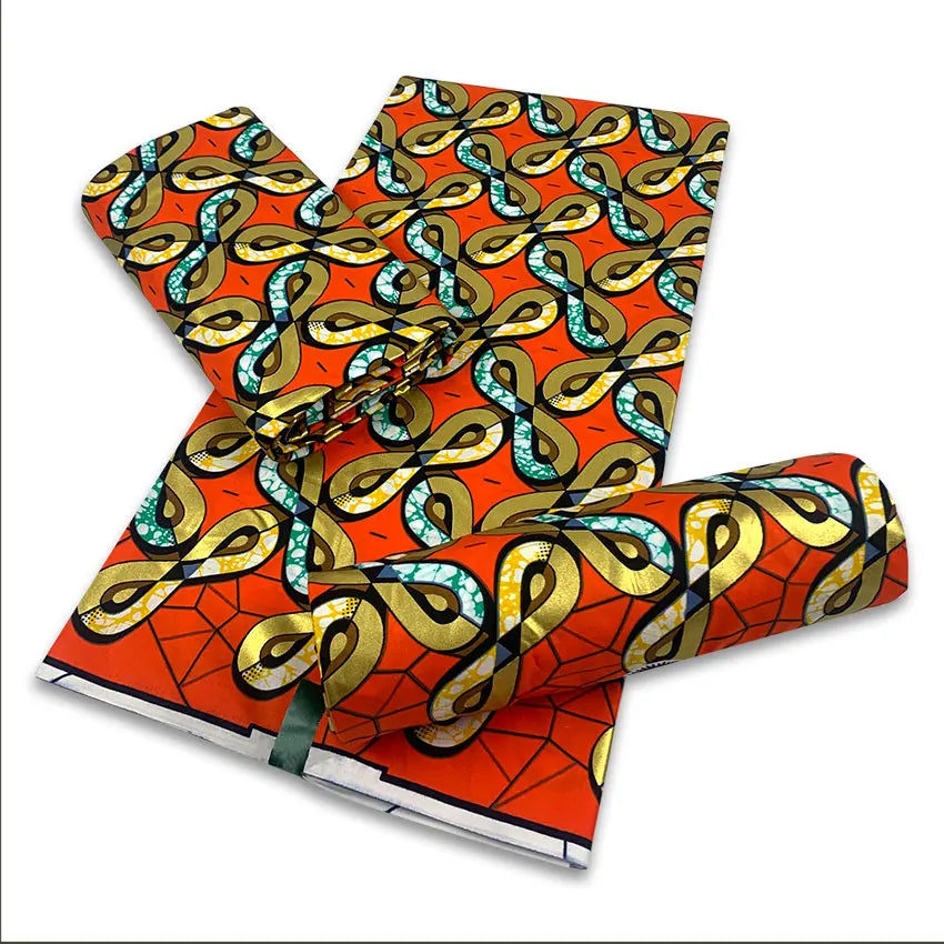 2025  African Golden Wax Fabric Cotton Stuff Rapper Batik Ankara Original High Quality New Material Pagne Maintenant