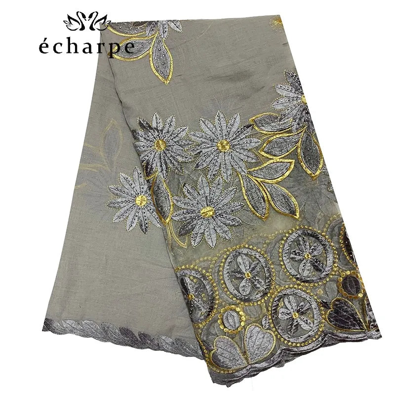 New African Women Scarfs muslim embroidery soft cotton big scarf for shawls wraps pashmina BM937