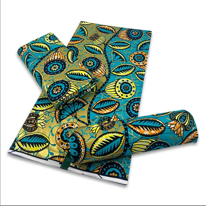 2025  African Golden Wax Fabric Cotton Stuff Rapper Batik Ankara Original High Quality New Material Pagne Maintenant