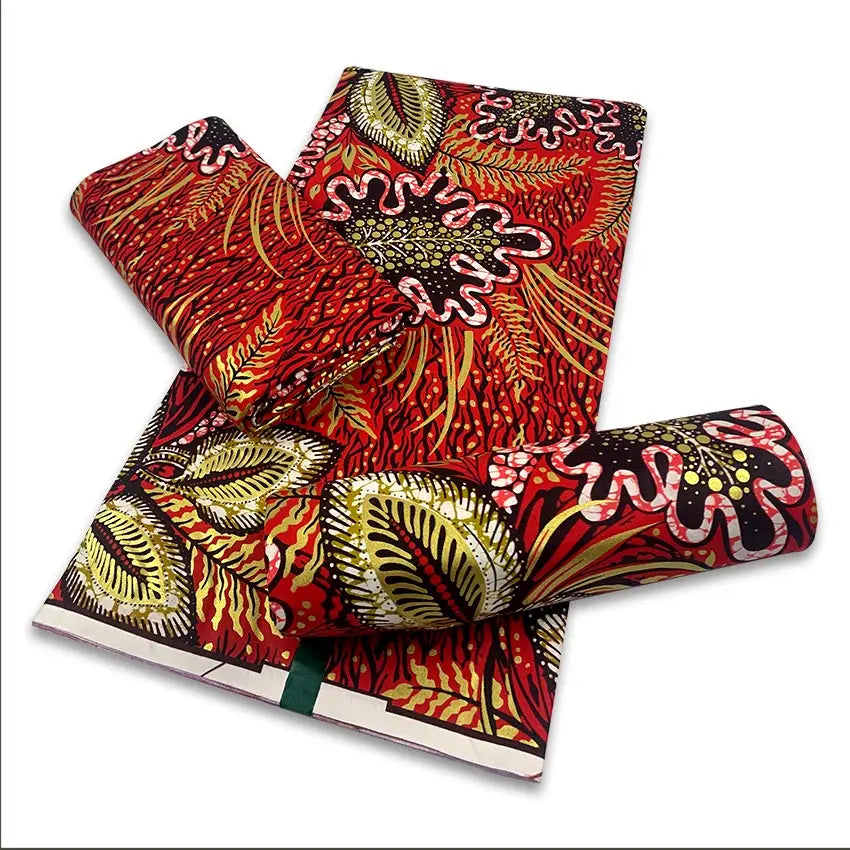 2025  African Golden Wax Fabric Cotton Stuff Rapper Batik Ankara Original High Quality New Material Pagne Maintenant