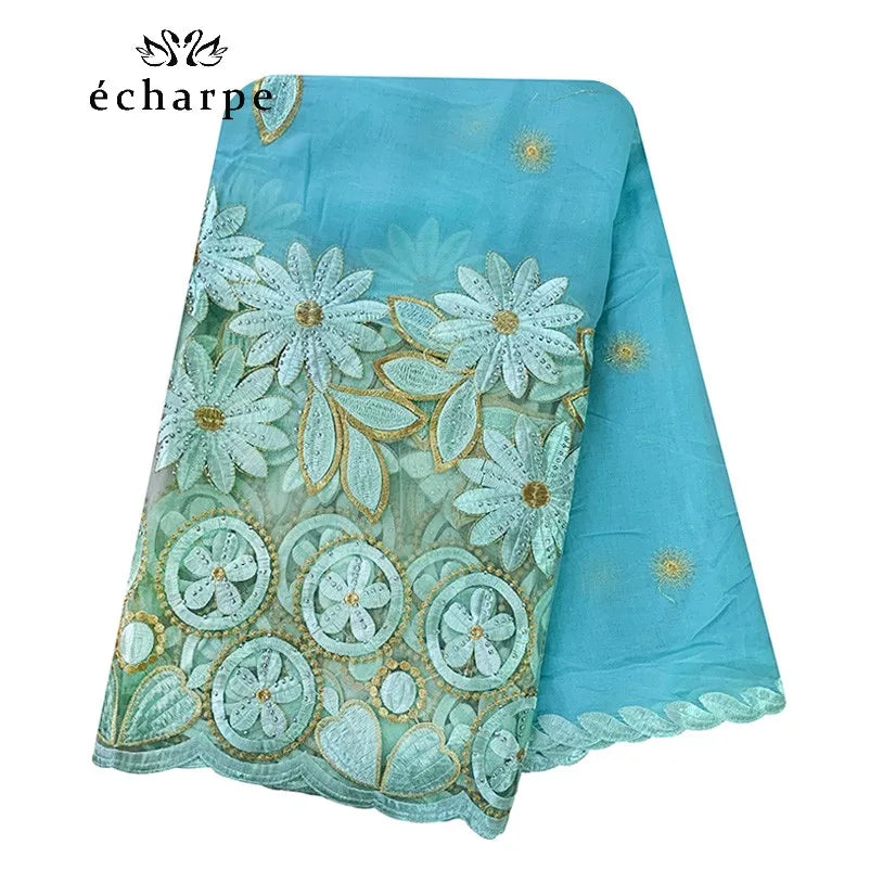 New African Women Scarfs muslim embroidery soft cotton big scarf for shawls wraps pashmina BM937