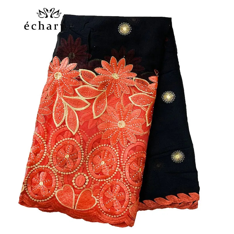 New African Women Scarfs muslim embroidery soft cotton big scarf for shawls wraps pashmina BM937