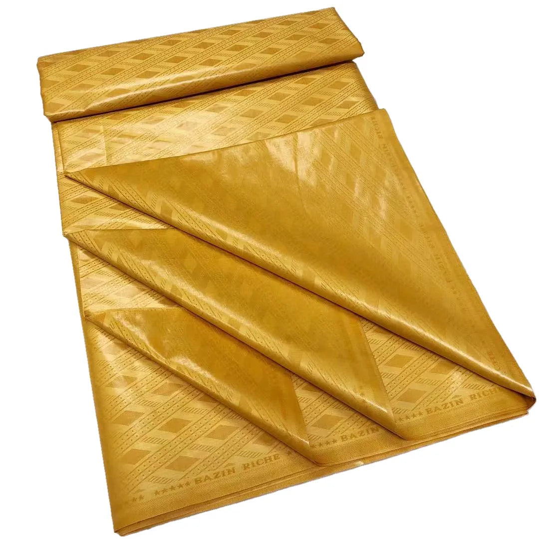 Soft Shining Good Quality Bazin Riche Fabric With Fragrance 5yards Jacquard Guinea Brocade Fabric 100%Cotton Perfume Bazin b16-9