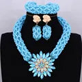 Dudo Artificial Coral Beads Jewelry Set African Nigeria Wedding Jewelry Bracelet Earrings Set 2023 Long Design