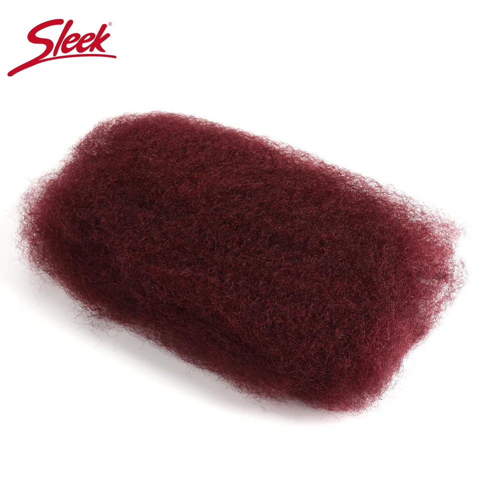 QVR Afro Kinky Bulk Human Hair Extensions Natural Black/Brown/Grey - Lightweight for Braiding, Styling & Everyday Wear