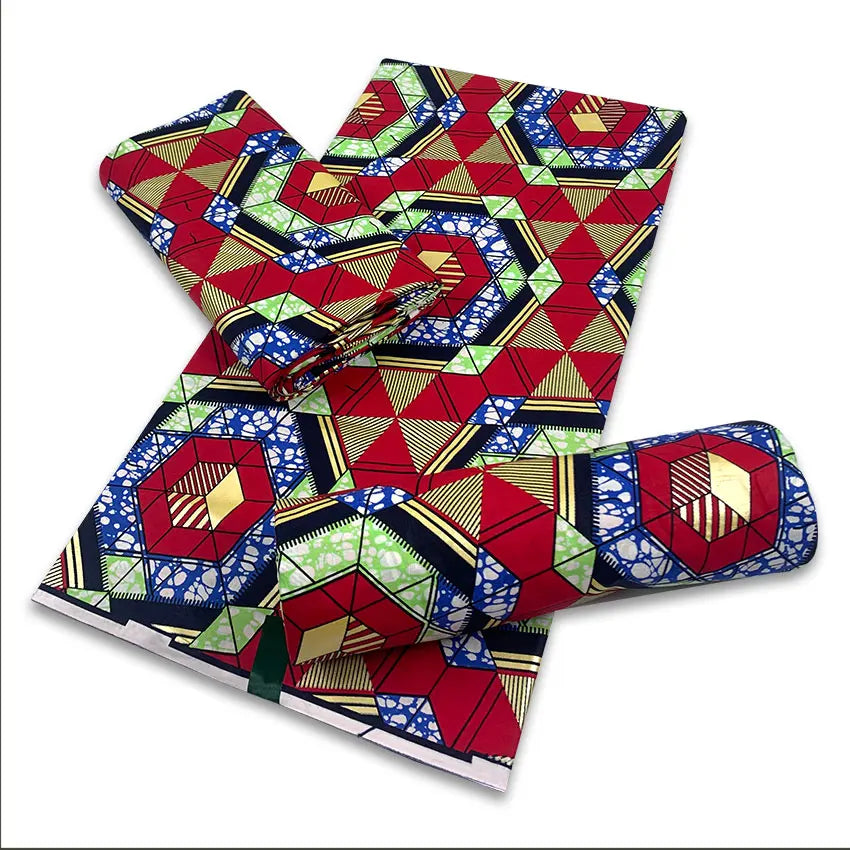 2025  African Golden Wax Fabric Cotton Stuff Rapper Batik Ankara Original High Quality New Material Pagne Maintenant