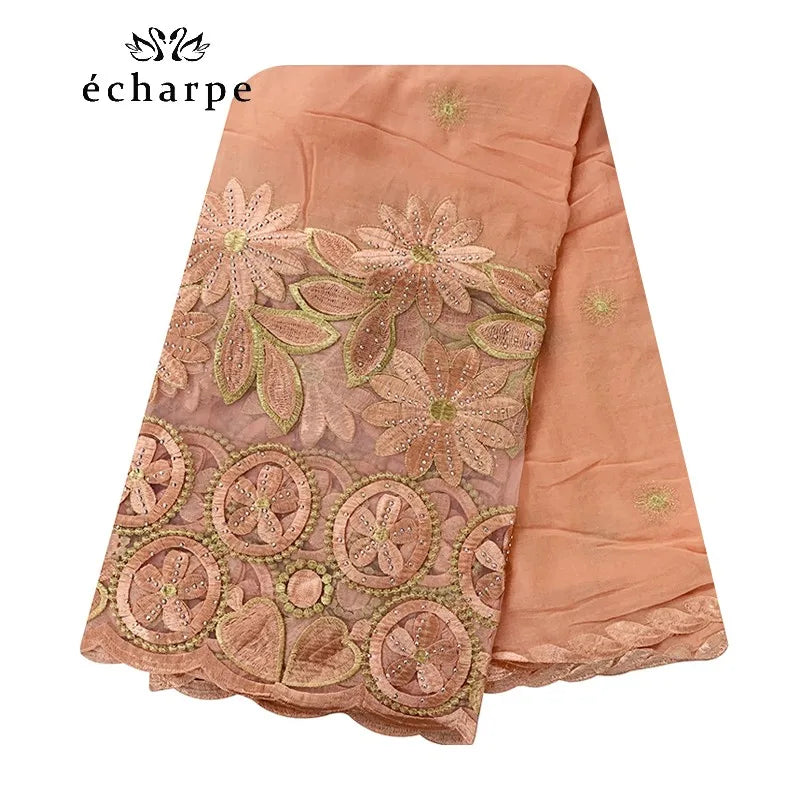 New African Women Scarfs muslim embroidery soft cotton big scarf for shawls wraps pashmina BM937