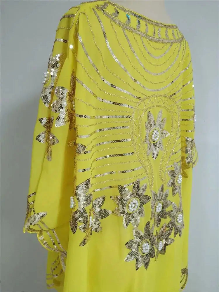 2024 Spring African Women's Sequins High Quality Top Fashion Temperament Casual African Women's Coat Skirt