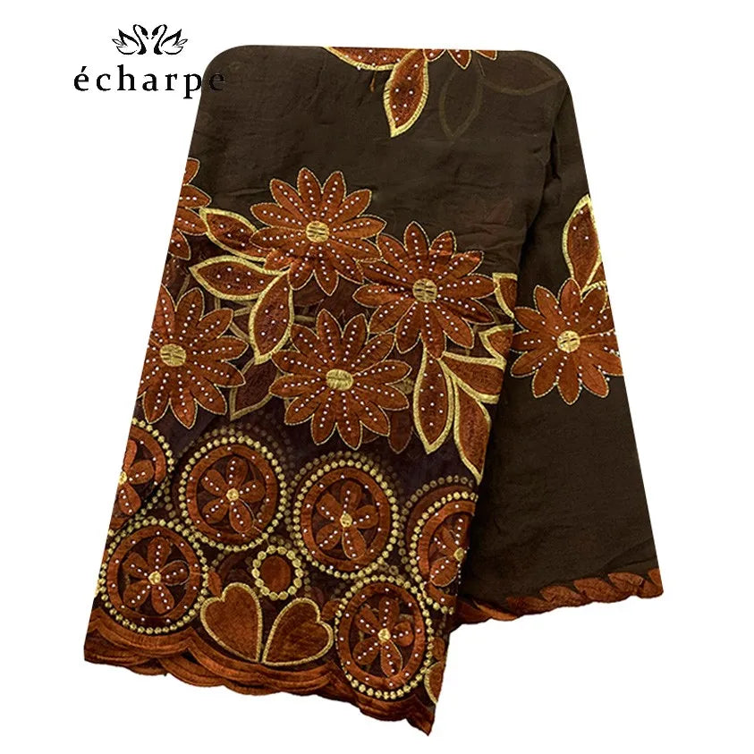 New African Women Scarfs muslim embroidery soft cotton big scarf for shawls wraps pashmina BM937