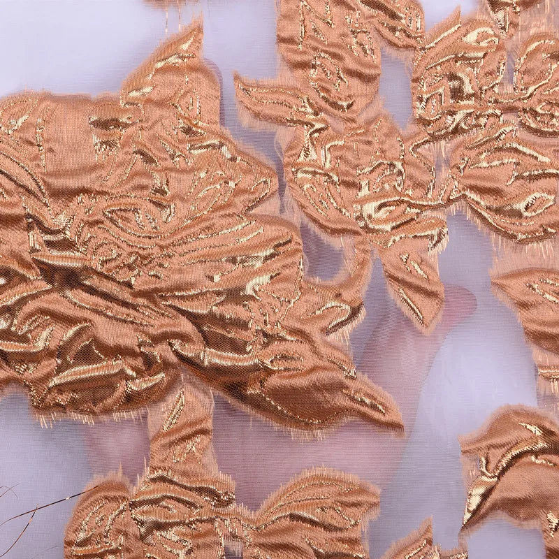 SJD African Jacquard Lace Fabric French Net Embroidery Lace 2024 High Quality Nigeria Brocade Fabric For Women Wedding Dresses