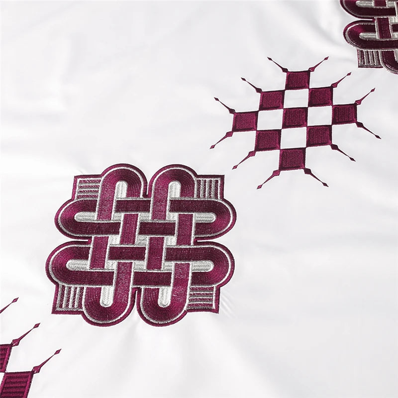 H&D Embroidered Dashiki Agbada Men African Traditional Clothes Ankara Outfit Cover Shirt Pants 3 PCS Suit Muslim Sets