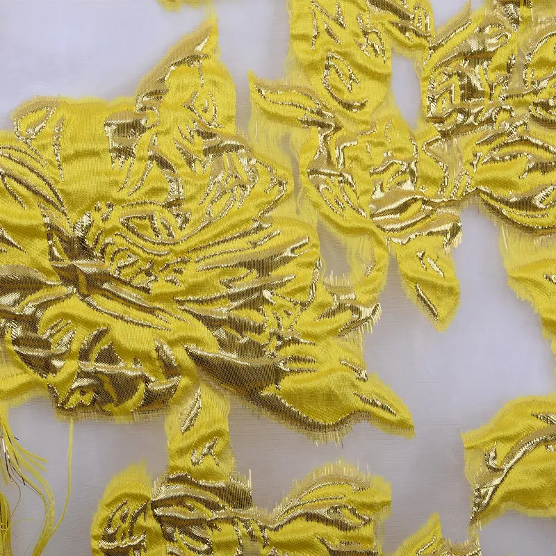 SJD African Jacquard Lace Fabric French Net Embroidery Lace 2024 High Quality Nigeria Brocade Fabric For Women Wedding Dresses