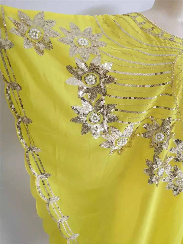 2024 Spring African Women's Sequins High Quality Top Fashion Temperament Casual African Women's Coat Skirt