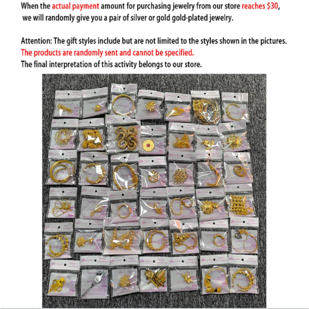 Exaggerated Gold Color Hollow Flower Shape Necklace Earrings Ring Bracelet Set for Women Gold Plated Jewelry Gift for Party