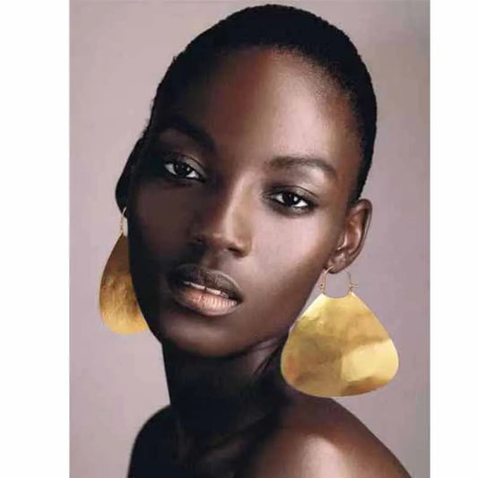 Big African hoops earrings, Elegant Large african hoops, marvel African  Jewelry,  Brass earring christmas gifts 2023s серьги