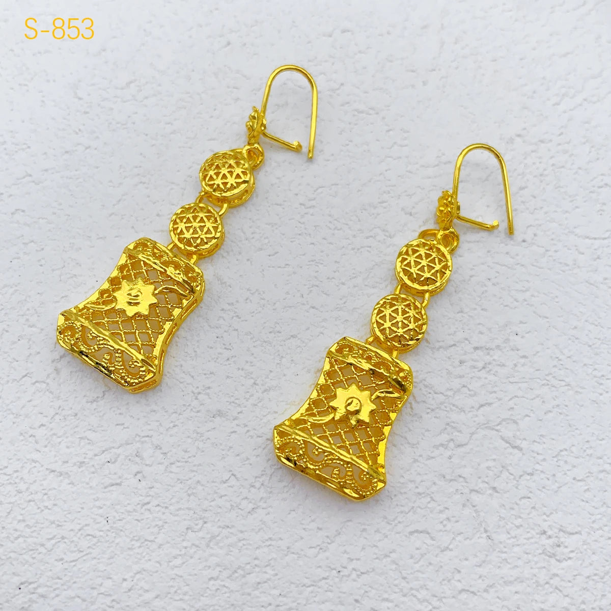 Luxury Dubai 24K Gold Color Two layer Necklace Jewelry Set For Women Bridal Nigerian Indian African Wedding Party Gift