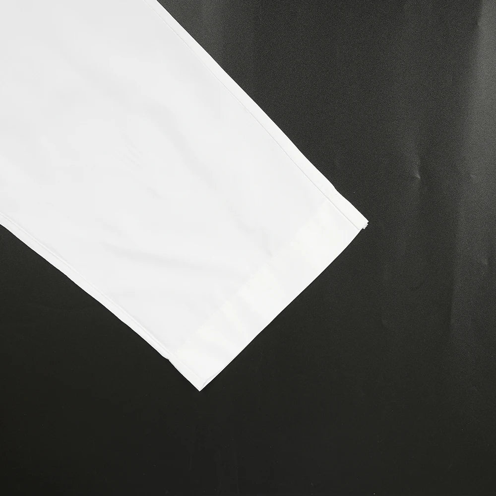 H&D African White Top And Pant 2 PCS Sets For Men Embroidery Work Wear Thobe Traditional Wedding Party Suits Plus Size Clothes