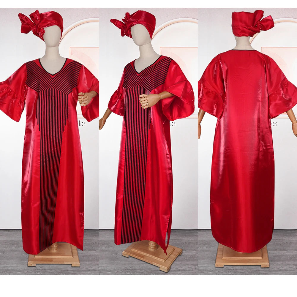 African Dresses for Women Traditional Africa Clothing Dashiki Ankara Outfits Gown Abayas Robe Muslim Kaftan Maxi Long Dress 2025