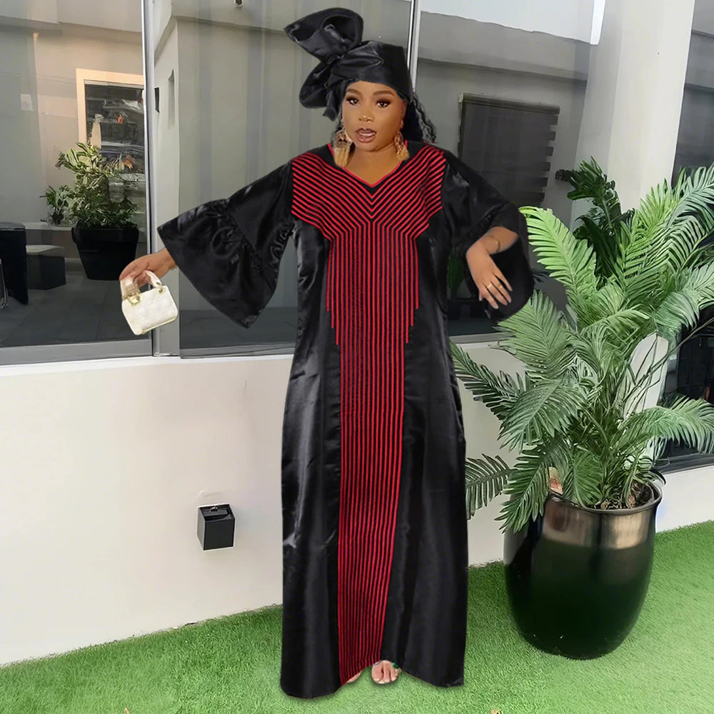 African Dresses for Women Traditional Africa Clothing Dashiki Ankara Outfits Gown Abayas Robe Muslim Kaftan Maxi Long Dress 2025