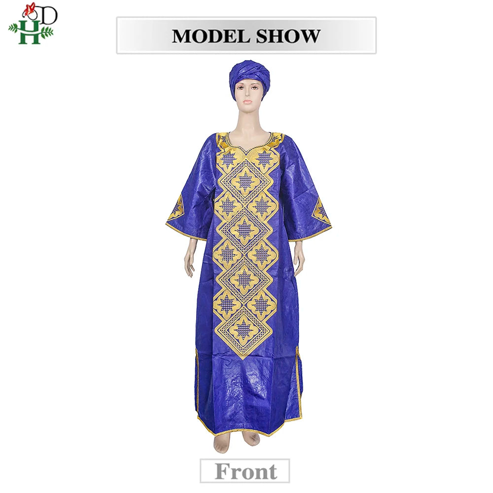 H&D African Clothes For Women Wedding Party Tradition dress Bazin Riche  Boubou Marocain Femme Vetement 2022 Long Robes