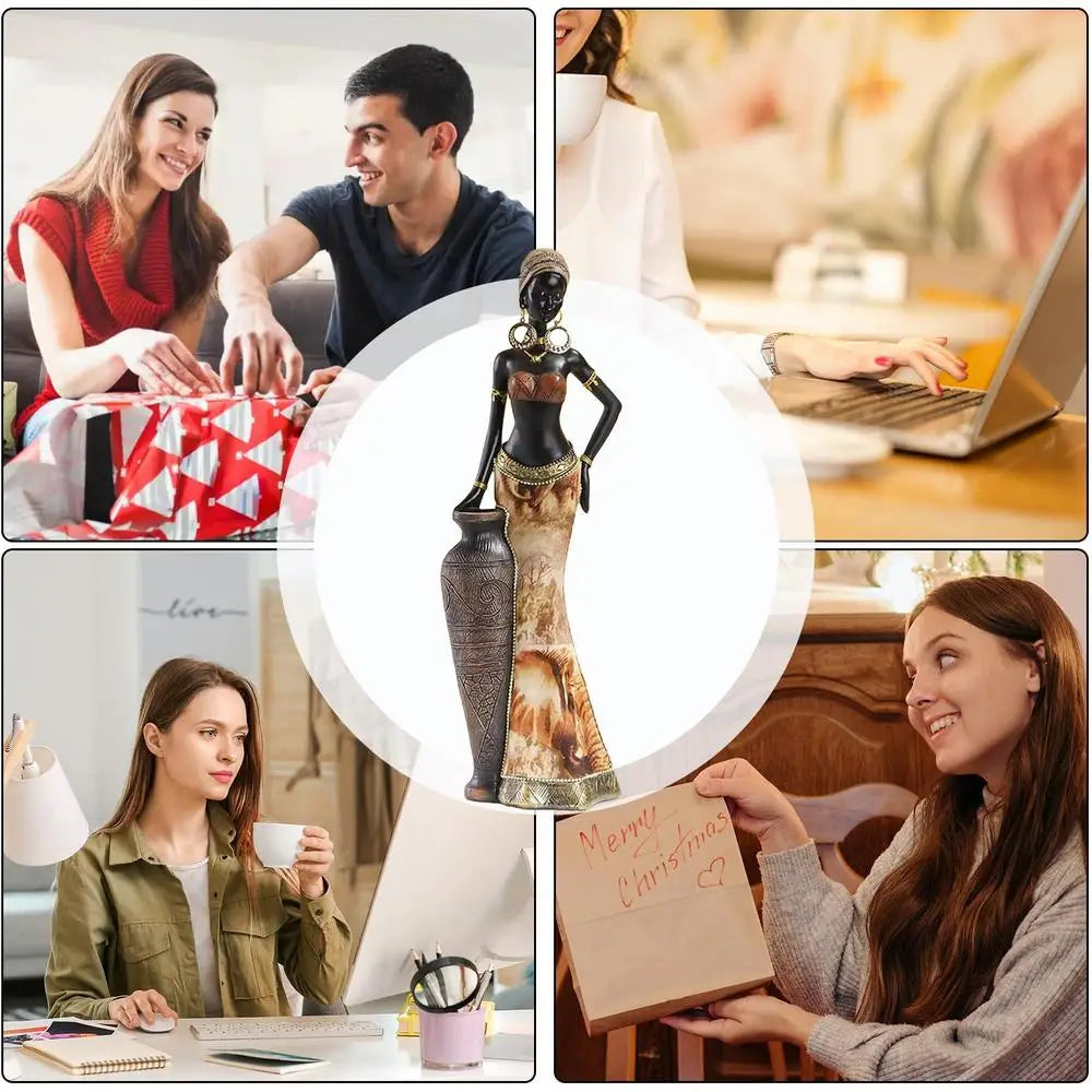 African Figurines Home Decor African Statues And Sculptures Elegant African Art Piece Home Sophisticated African Decor Chic