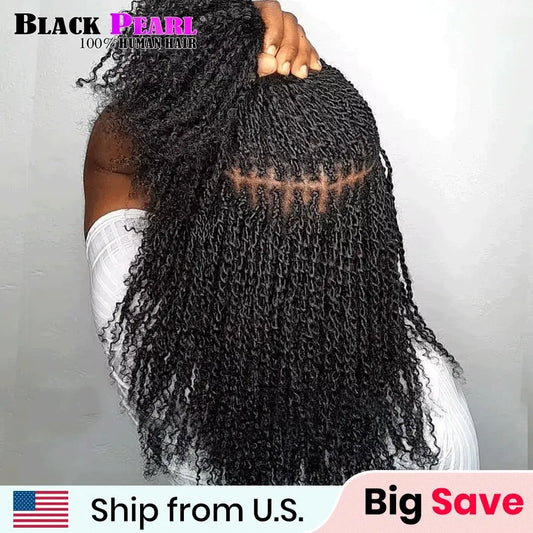 Top Peruvian Kinky Curly Mini Twist  US Stock Afro Kinky Bulk Human Hair for Braiding 100% Remy Hair Bundles No Shedding