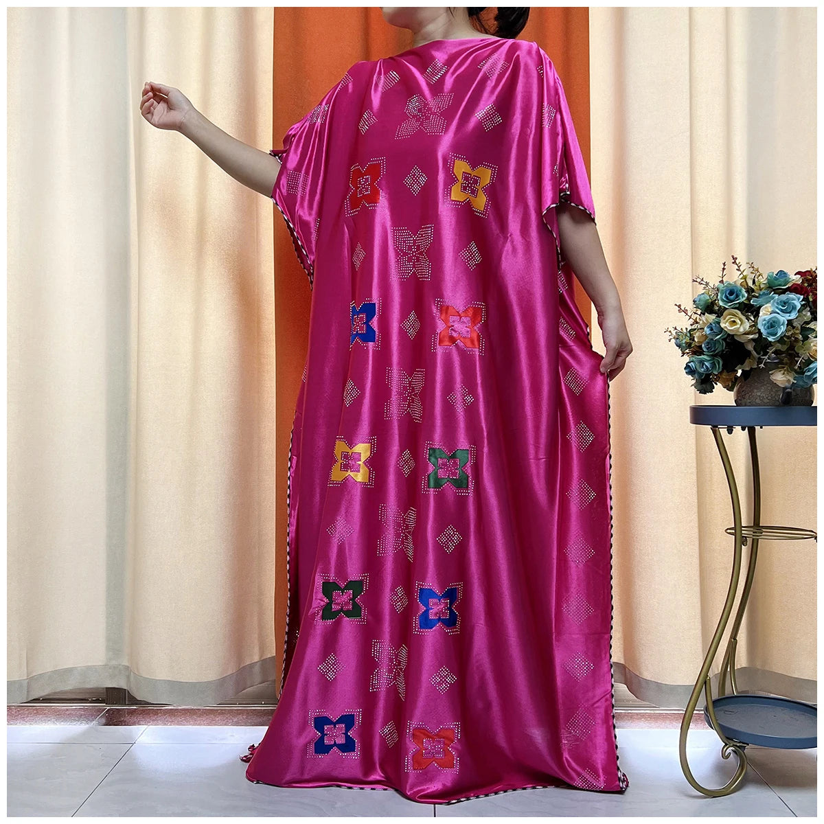 African Abaya For Women Kaftan islamic Clothing With Scarf African Women Dress Inlaid Mubarak Dubai Femme Luxury Muslim Dress