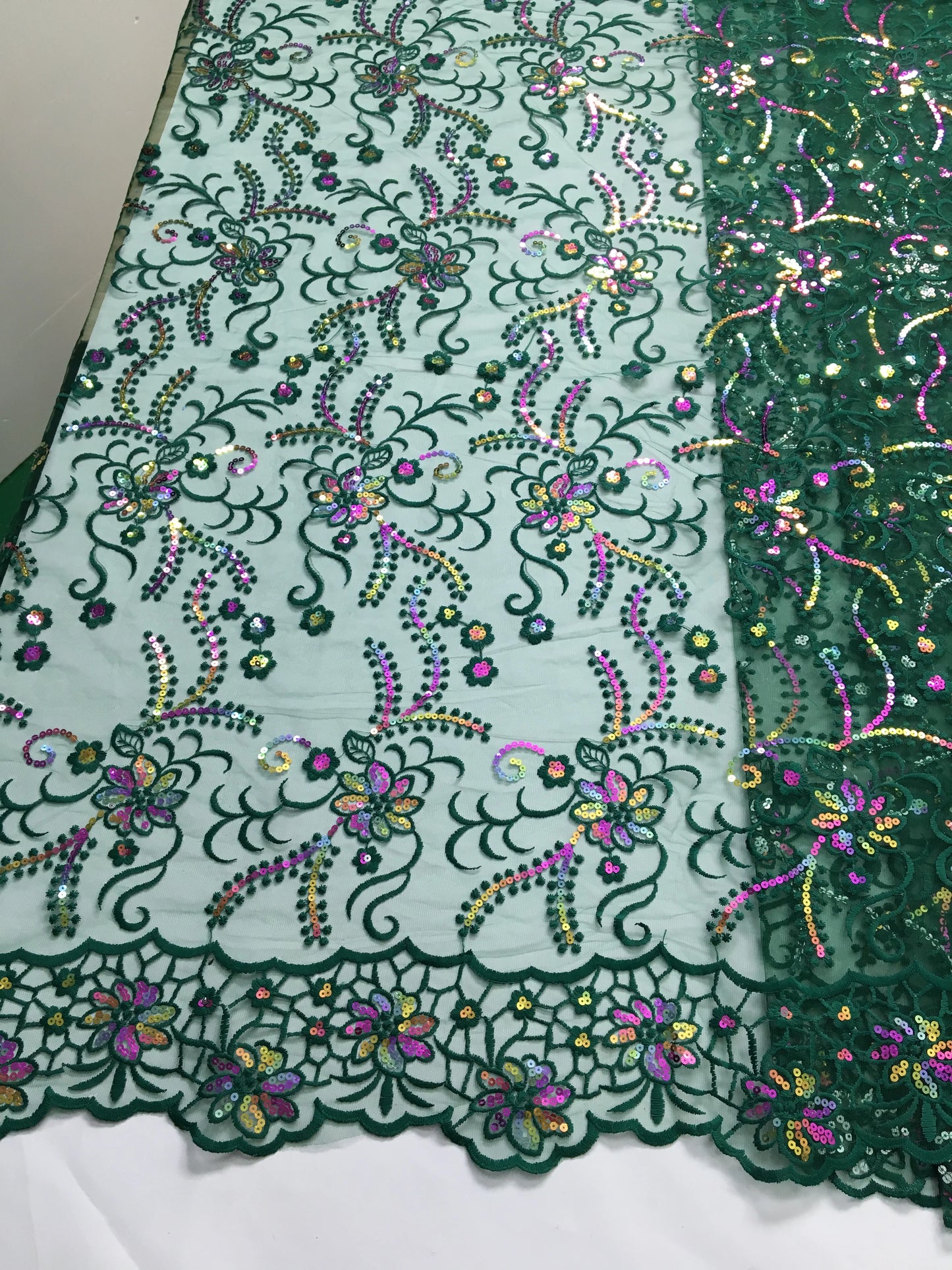 For Sewing Luxury Midi Party Dresses French Tulle Mesh Lace Newest Design African Nigerian Embroidered Lace Fabric,2.5yards 3846