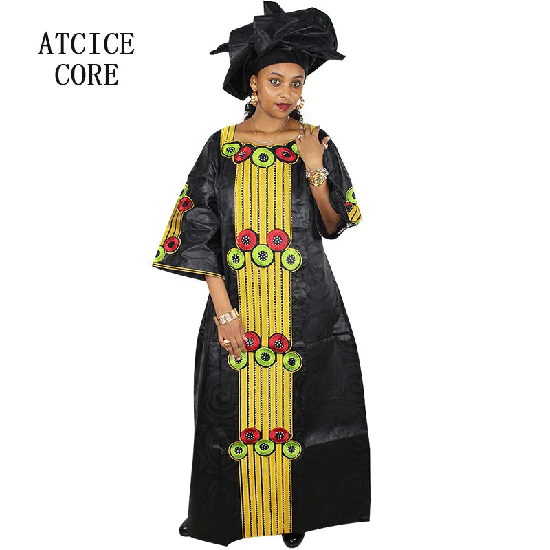 African Dresses For Women Fashion Design New African Bazin Riche Embroidery Design Dress