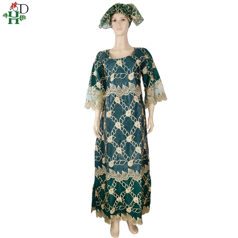 H&D Traditional African Dresses Women Plus Size Long Dress Dashiki Clothes South Africa Ankara 2022 robe africaine femme SP-31