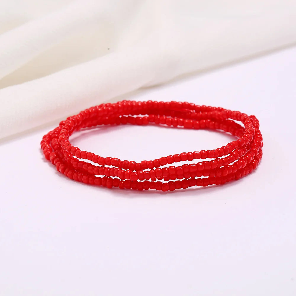 Waist Beads for Weight Loss Stretchy African Waist Beads for Women Belly Beads Chain Plus Size with String and Charms