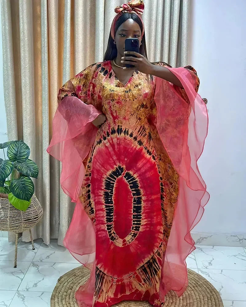 African Dresses for Women Traditional Africa Clothing Dashiki Ankara Outfits Gown Abayas Robe Muslim Kaftan Maxi Long Dress 2024