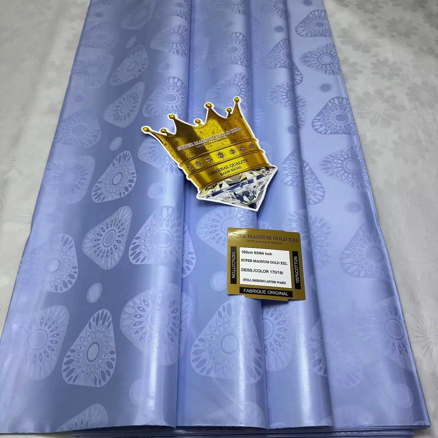 5 Meters Perfumed African Bazin Brocade Fabrics for Dress 100% Cotton Team Bazin Riche Brode Jacquard Material for Clothes 16A91