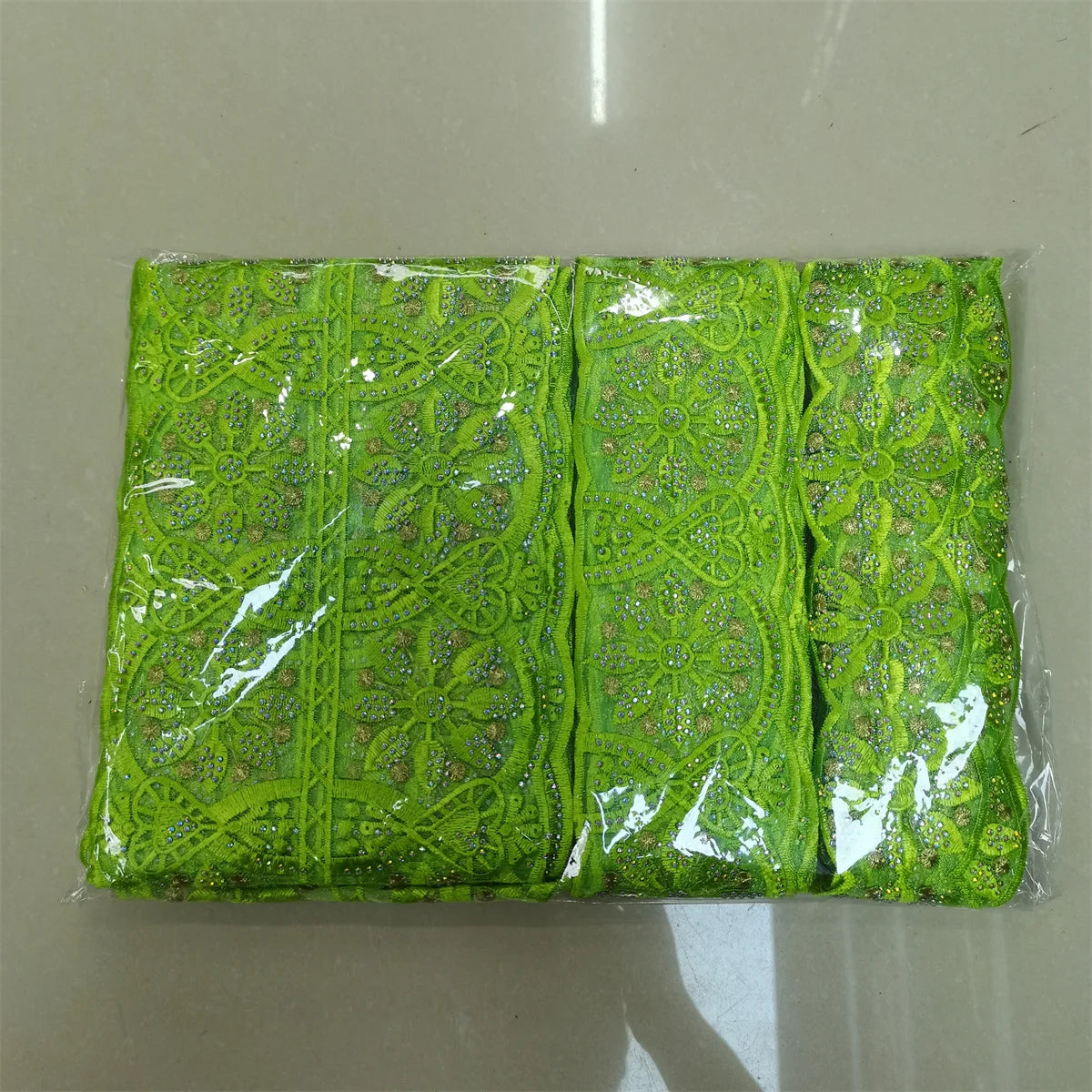 15 yards Width (16cm) Swiss Sequins Lace Trim Elastic Lingerie Sewing Craft DIY Apparel Fabric Wedding Garment Accessory M1229-1