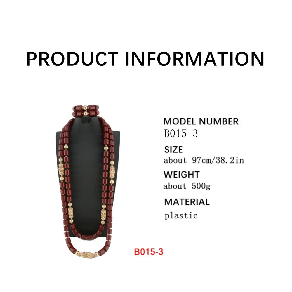 African Beads Wedding Necklace Set Artificial Coral Beads Jewelry Set Wholesale Nigeria Bride Wedding