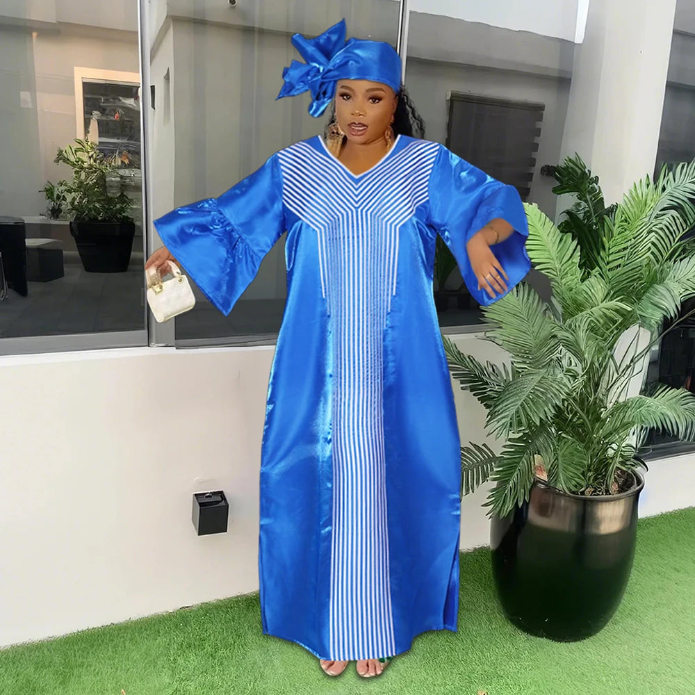 African Dresses for Women Traditional Africa Clothing Dashiki Ankara Outfits Gown Abayas Robe Muslim Kaftan Maxi Long Dress 2025